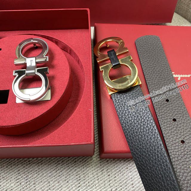 菲拉格慕男女士皮帶 Ferragamo雙扣高端禮盒腰帶  jjp2124